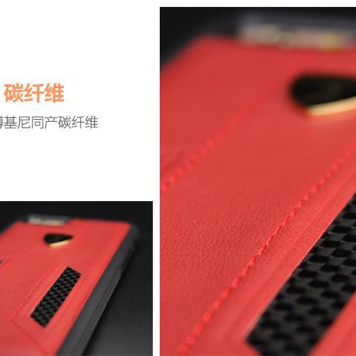 Lamborghini Genuine Huracan D6 Carbon Fiber And Leather Crafted Limited Edition Case For iPhone X/XS - Planetcart