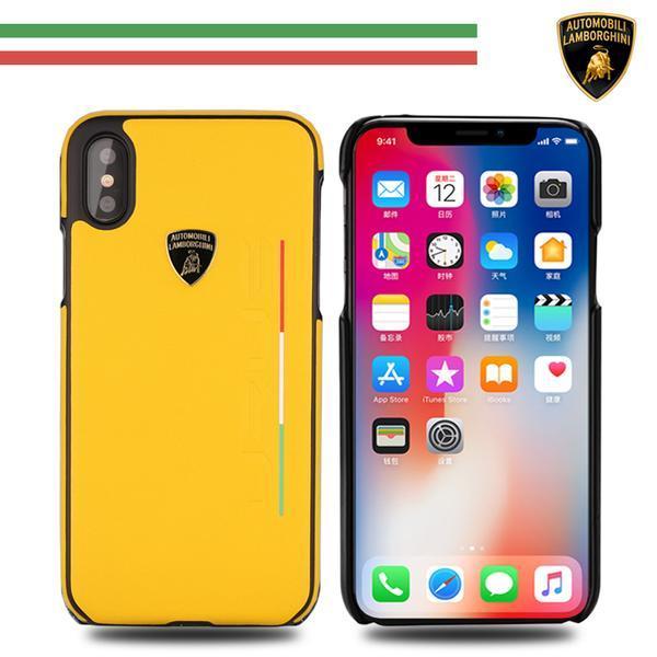 Lamborghini Genuine Urus D2 Leather Crafted Limited Edition Case For iPhone X/XS - Planetcart