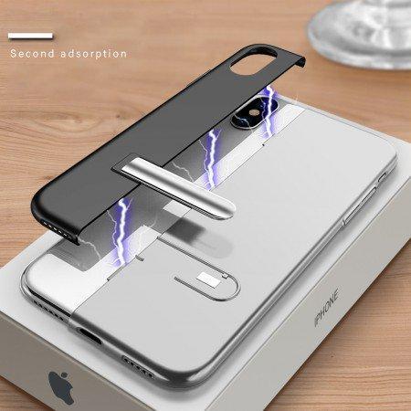 Auto-Fit Magnetic Contrast Colour Kickstand Case For iPhone X/XS - Planetcart