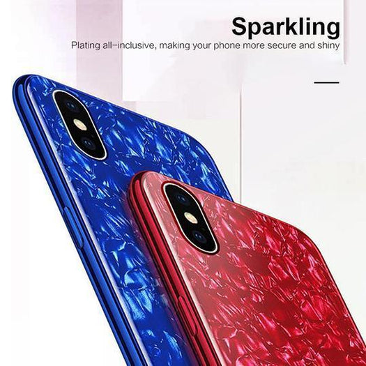 Dream Shell Textured Marble Case For iPhone X/XS - Planetcart