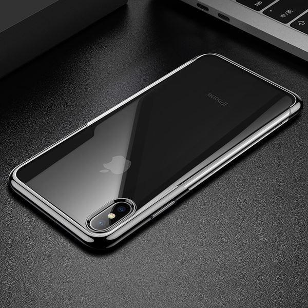 Baseus Ultra Thin Glitter Transparent Silicon Case For Iphone X/XS - Planetcart