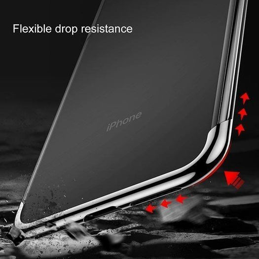 Baseus Ultra Thin Glitter Transparent Silicon Case For Iphone X/XS - Planetcart