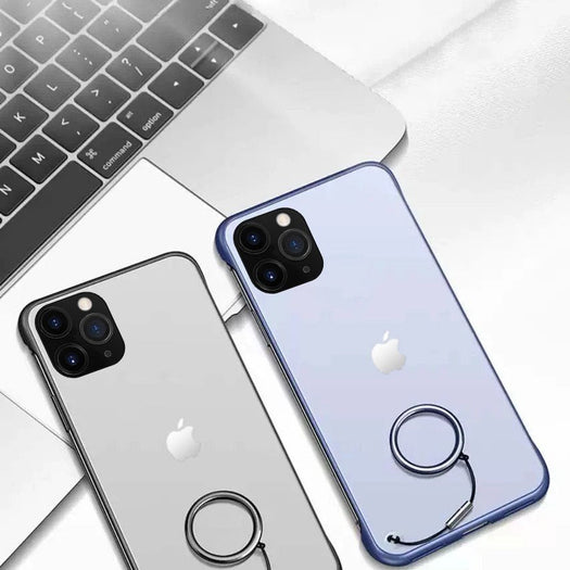 Frameless Semi Transparent Finger Ring Case For iPhone 11 Pro - Planetcart