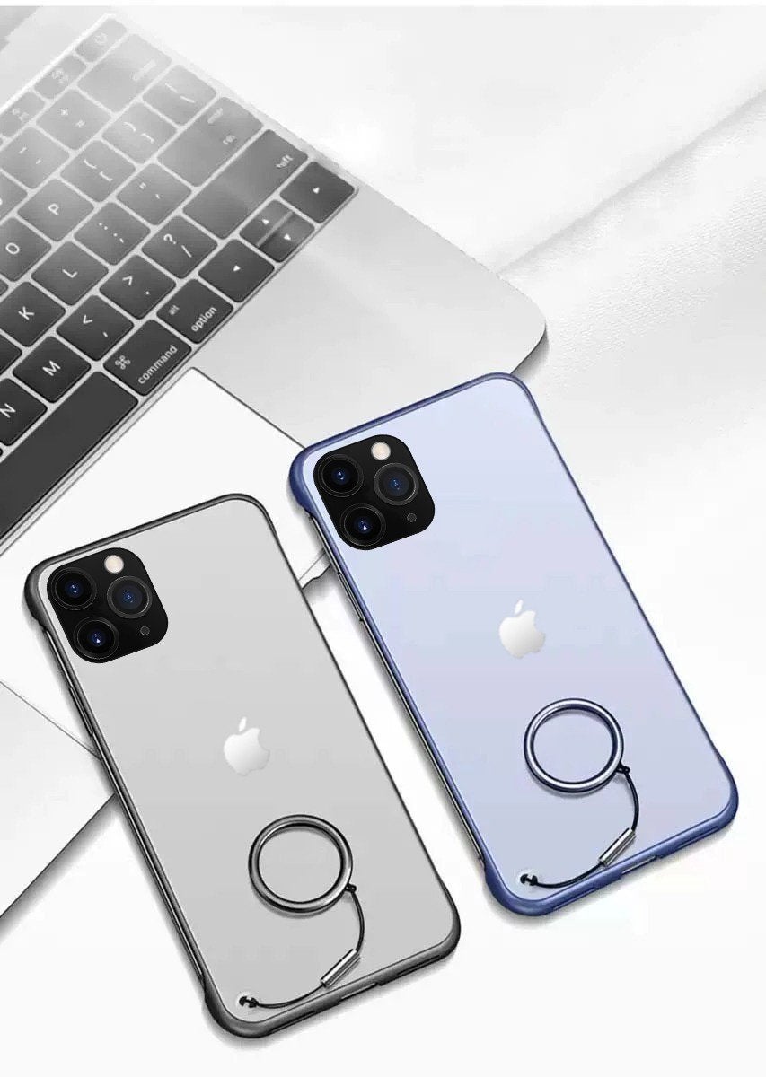 Frameless Semi Transparent Finger Ring Case for iPhone 11 Pro Max - Planetcart