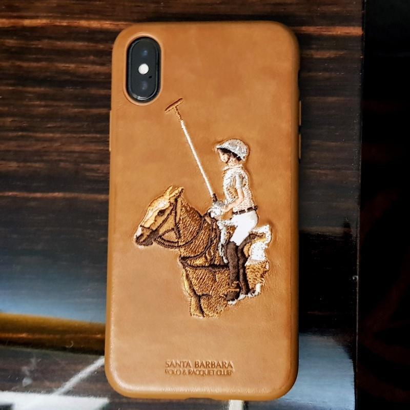 Santa Barbara Jockey Series Genuine Leather Case For iPhone X/XS - Planetcart