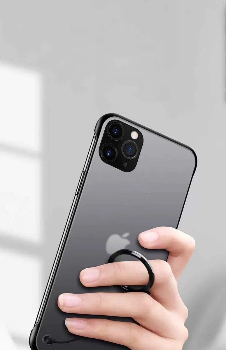 Frameless Semi Transparent Finger Ring Case For iPhone 11 Pro - Planetcart