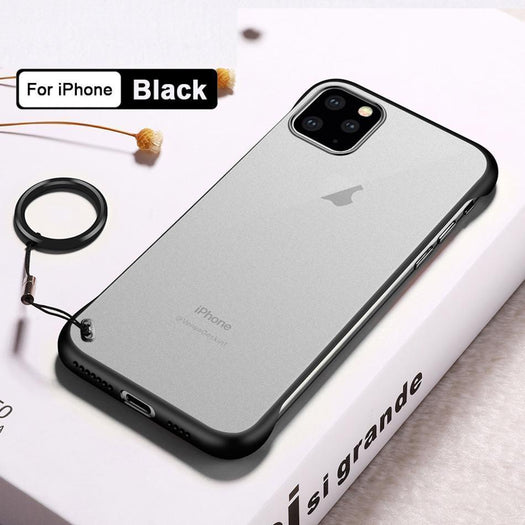 Frameless Semi Transparent Finger Ring Case For iPhone 11 Pro - Planetcart