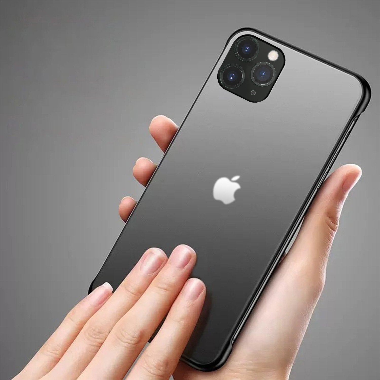 Frameless Semi Transparent Finger Ring Case for iPhone 11 Pro Max - Planetcart