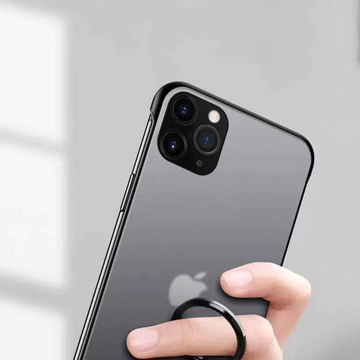 Frameless Semi Transparent Finger Ring Case for iPhone 11 Pro Max - Planetcart