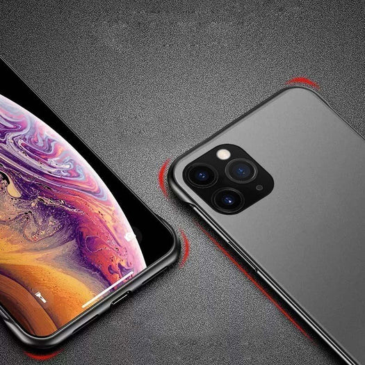 Frameless Semi Transparent Finger Ring Case for iPhone 11 Pro Max - Planetcart