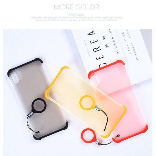 Frameless Semi Transparent Finger Ring Case for iPhone XSMAX - Planetcart
