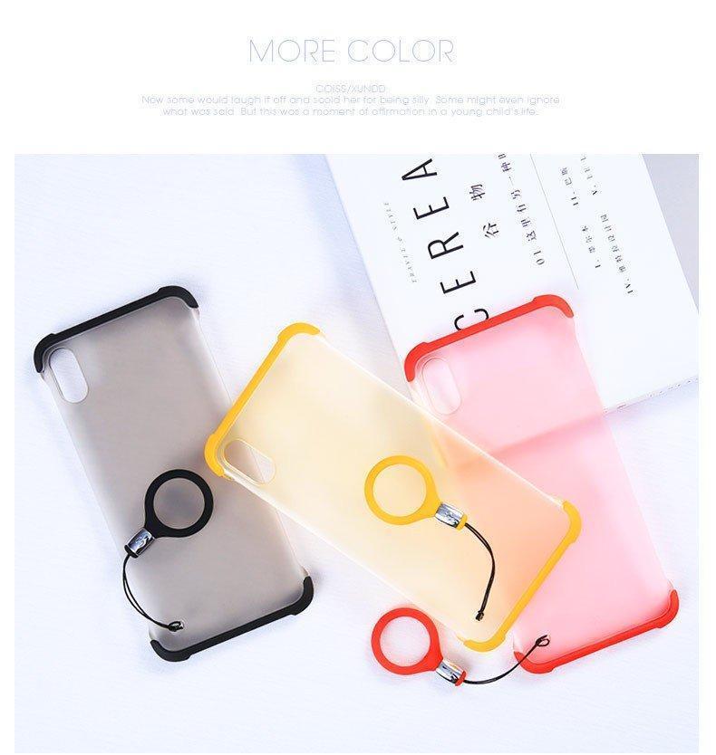 Frameless Semi Transparent Finger Ring Case for iPhone XSMAX - Planetcart