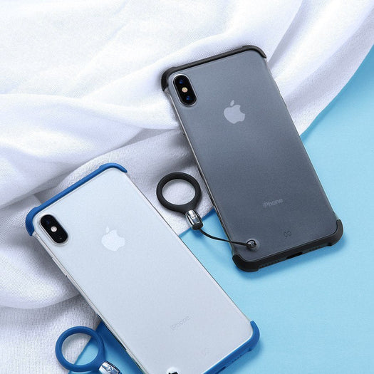 Frameless Semi Transparent Finger Ring Case for iPhone XSMAX - Planetcart