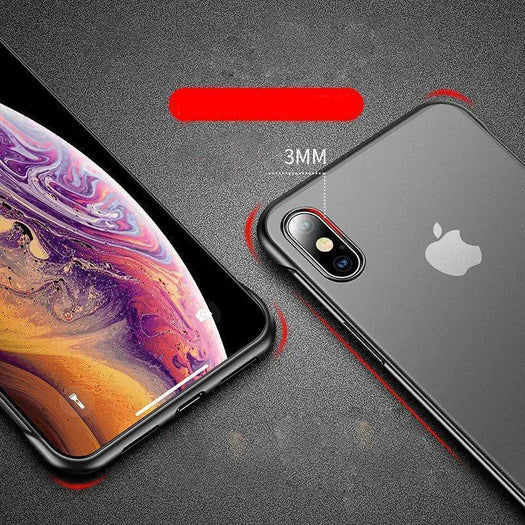 Frameless Semi Transparent Finger Ring Case for iPhone XSMAX - Planetcart