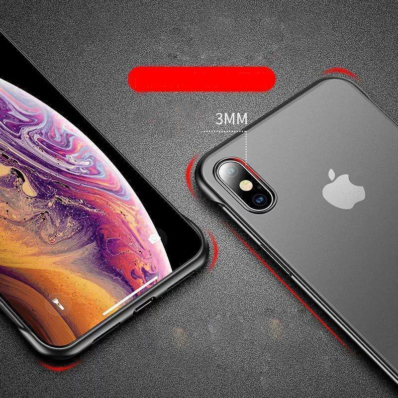 Frameless Semi Transparent Finger Ring Case for iPhone XSMAX - Planetcart