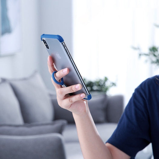 Frameless Semi Transparent Finger Ring Case for iPhone XSMAX - Planetcart