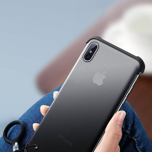 Frameless Semi Transparent Finger Ring Case for iPhone XSMAX - Planetcart