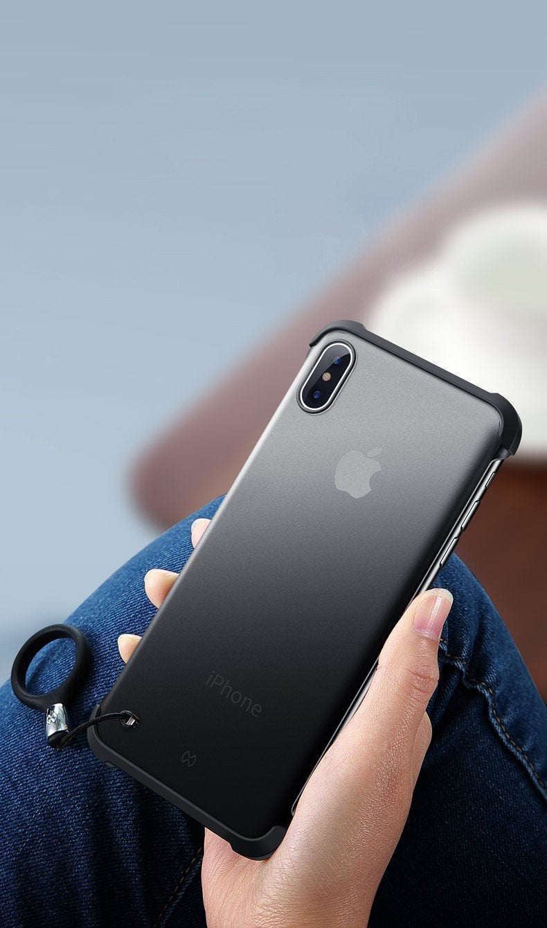 Frameless Semi Transparent Finger Ring Case for iPhone XSMAX - Planetcart