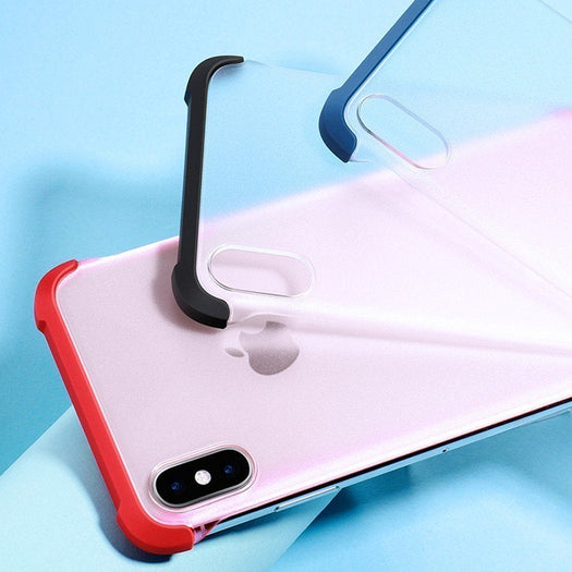 Frameless Semi Transparent Finger Ring Case for iPhone XSMAX - Planetcart