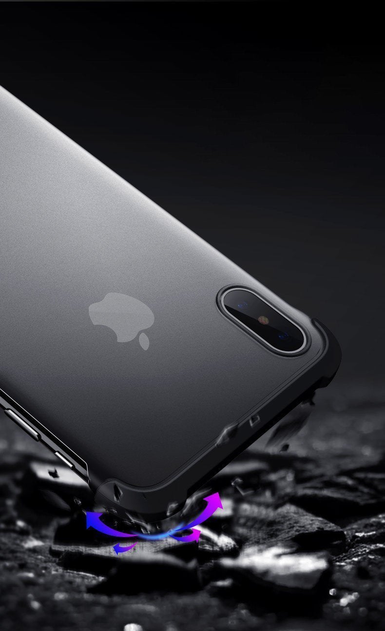 Frameless Semi Transparent Finger Ring Case for iPhone XSMAX - Planetcart