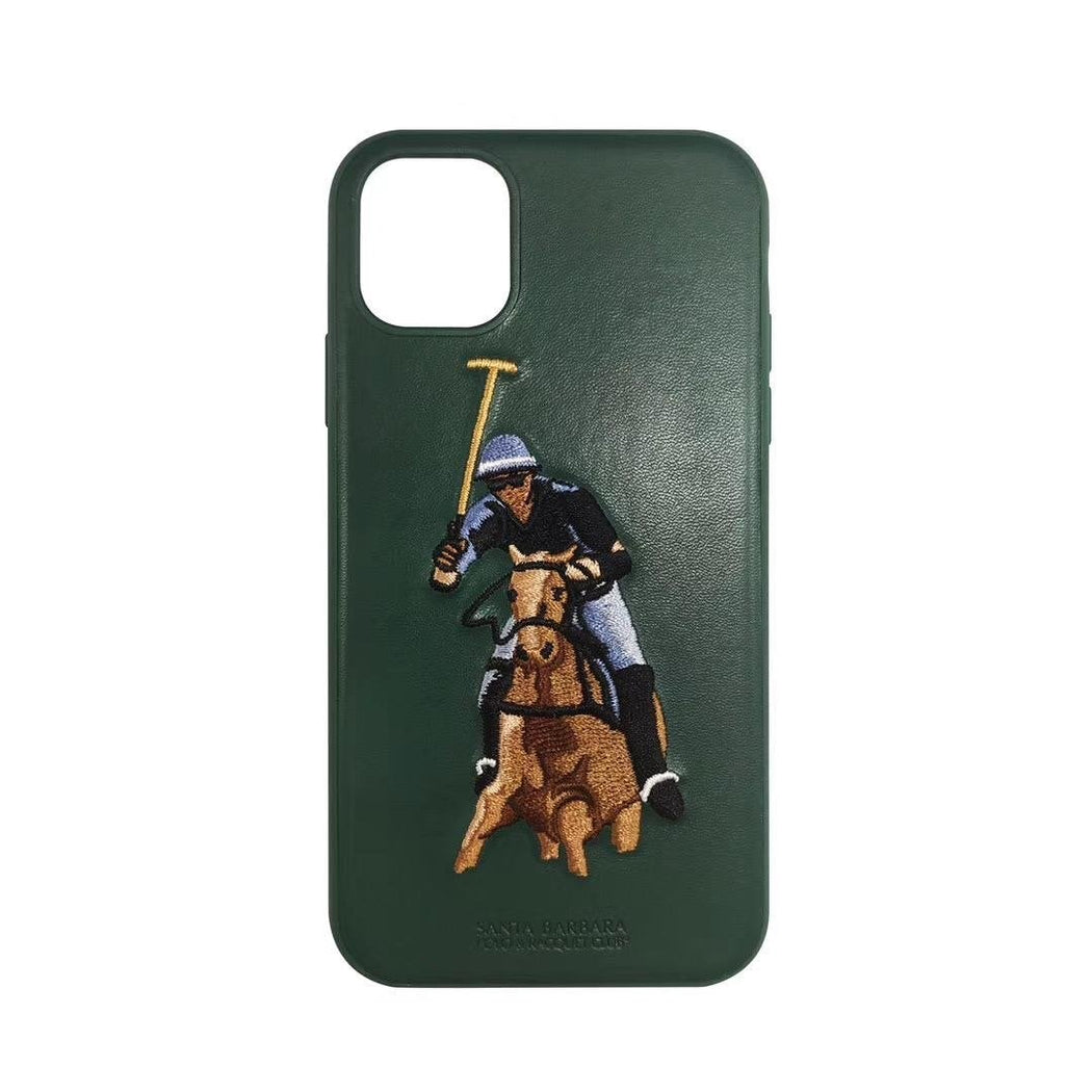 Santa Barbara Jockey Series Genuine Leather Case For iPhone 11 - Planetcart
