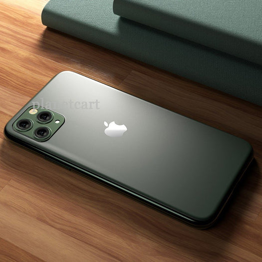 Special Edition Matte Finish Silicone Soft Edge Glass Case For iPhone 11 Pro