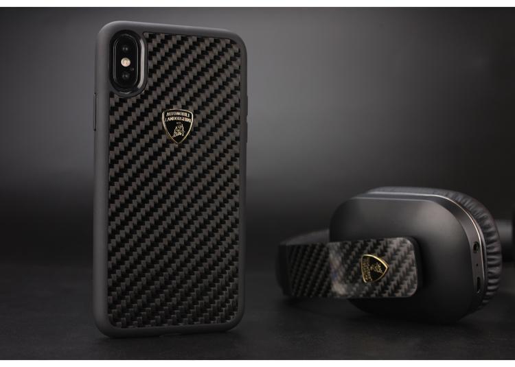 Lamborghini Genuine Elemento D3 Carbon Fiber Crafted Limited Edition Case For iPhone X/XS - Planetcart