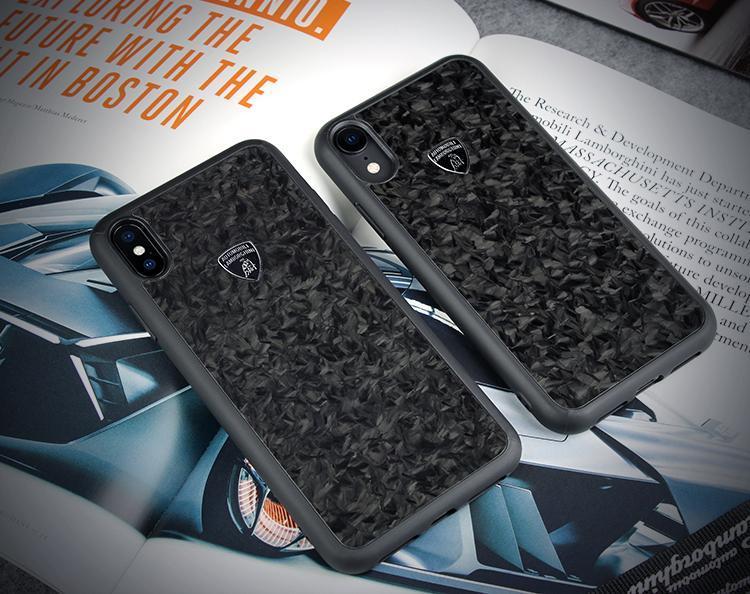 Lamborghini Genuine Huracan D14 Carbon Fiber Crafted Limited Edition Case For iPhone X/XS - Planetcart