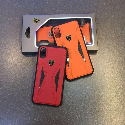 Lamborghini Genuine Aventador D8 Carbon Fiber And Leather Crafted Limited Edition Case For iPhone X/XS - Planetcart