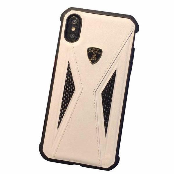 Lamborghini Genuine Aventador D8 Carbon Fiber And Leather Crafted Limited Edition Case For iPhone X/XS - Planetcart