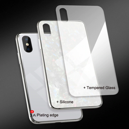 Dream Shell Textured Marble Case For iPhone X/XS - Planetcart
