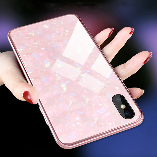 Dream Shell Textured Marble Case For iPhone X/XS - Planetcart