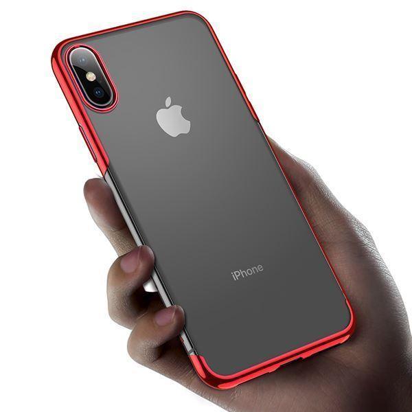 Baseus Ultra Thin Glitter Transparent Silicon Case For Iphone X/XS - Planetcart