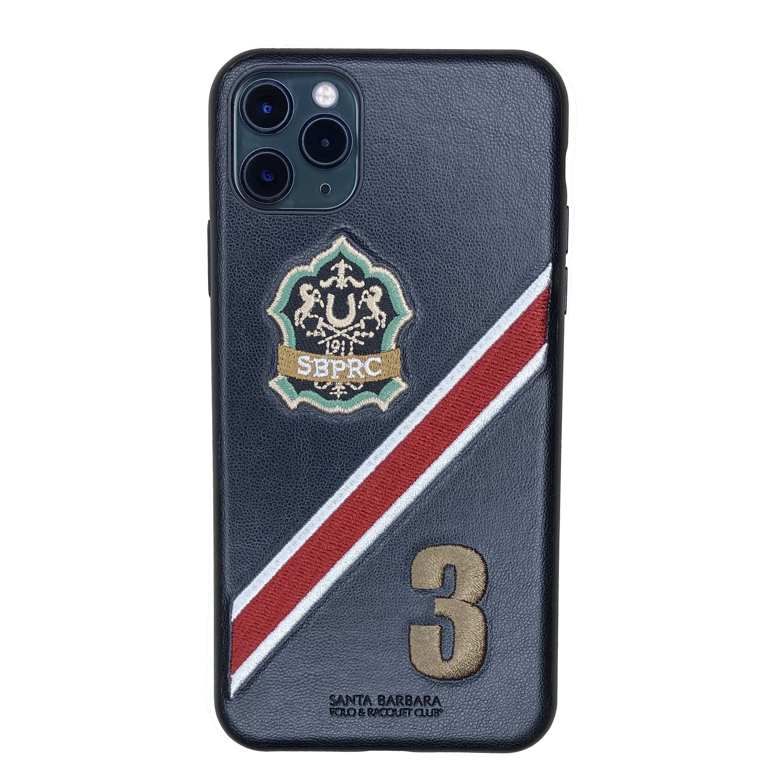 Santa Barbara Third Genuine Leather Case for iPhone 11 Pro Max Black - Planetcart