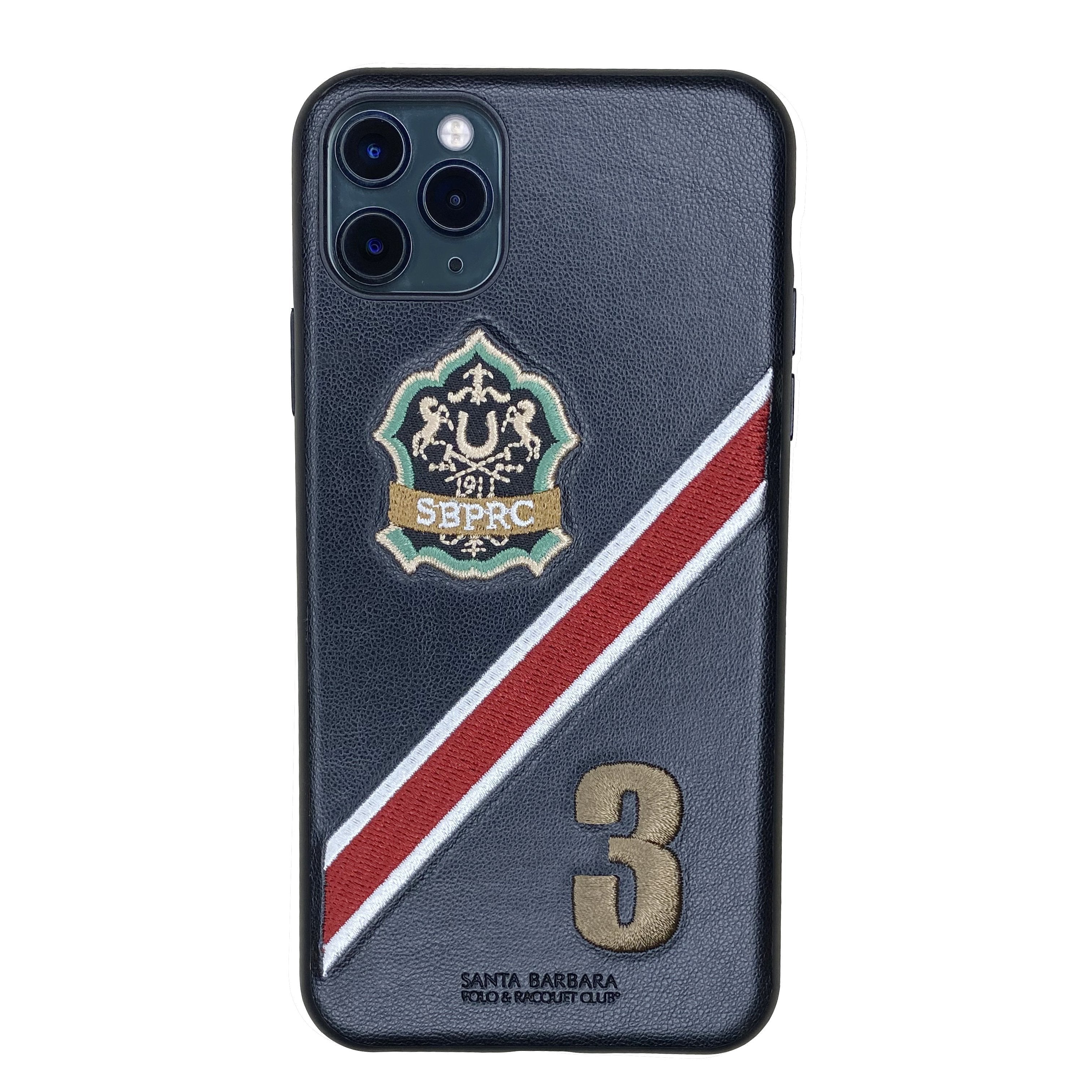 Santa Barbara Third Genuine Leather Case for iPhone 11 Pro Max Black - Planetcart