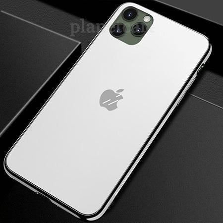 Special Edition Matte Finish Silicone Soft Edge Glass Case For iPhone 11 Pro
