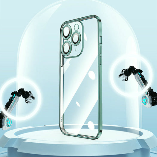 Luxury Square Silicon Clear Back Case With Camera Protection For iPhone 11 Pro Max - Premium Cases