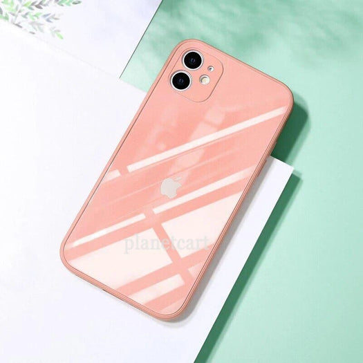 Special Edition Glossy Silicone Soft Edge Back Case with Camera Protection For iPhone 11