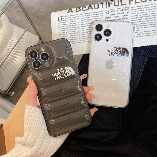 Premium Trendy Shockproof Puffer Back Case Cover for iPhone 14 Pro