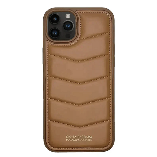 Santa Barbara Classic Clyde Series Genuine Leather Case For iPhone 15 Pro