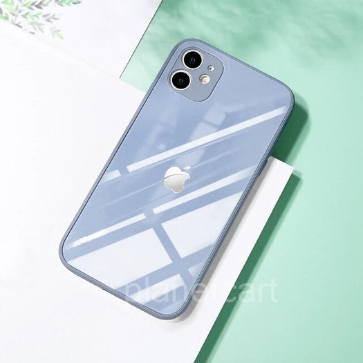 Special Edition Glossy Silicone Soft Edge Back Case with Camera Protection For iPhone 12