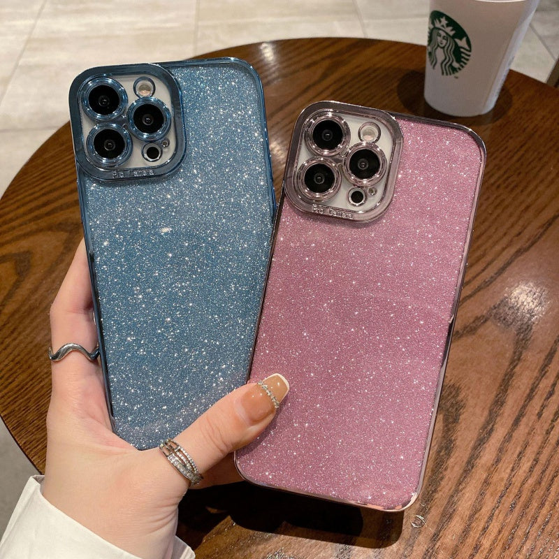 Luxury Glitter Transparent Bumper Back Case for iPhone 13 Pro
