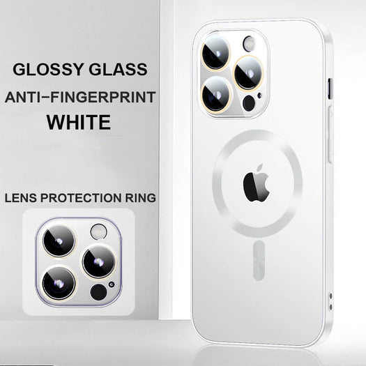 Glossy Ultra Thin Electroplated Camera Lens Protection With Magsafe For iPhone