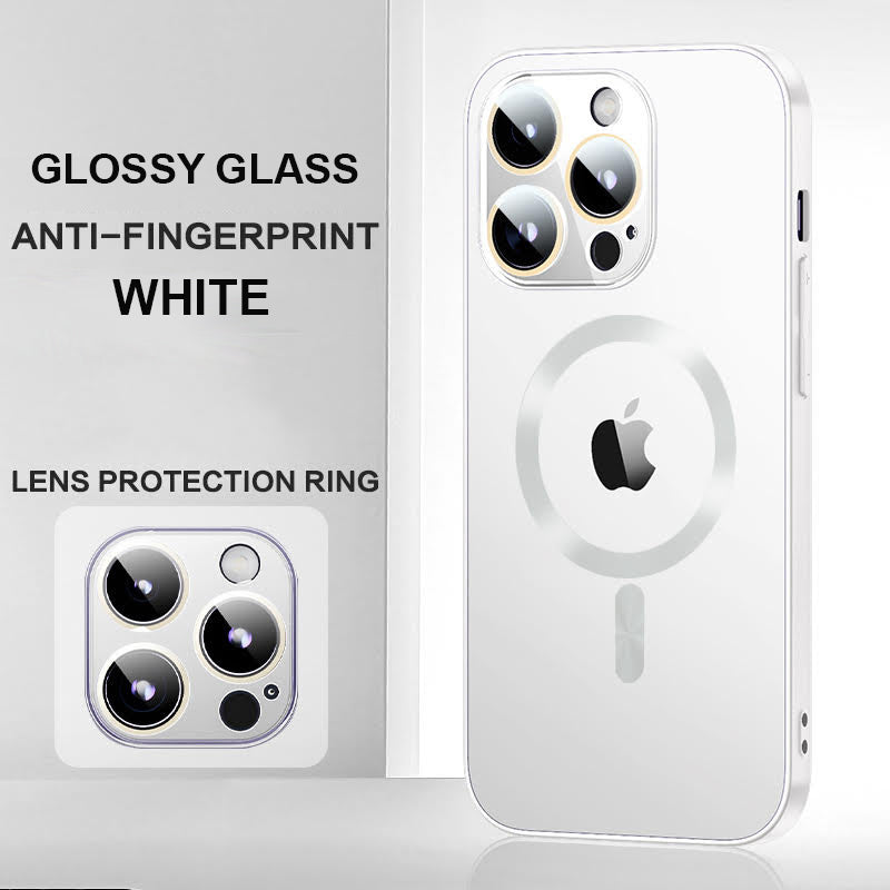 Glossy Ultra Thin Electroplated Camera Lens Protection With Magsafe For iPhone