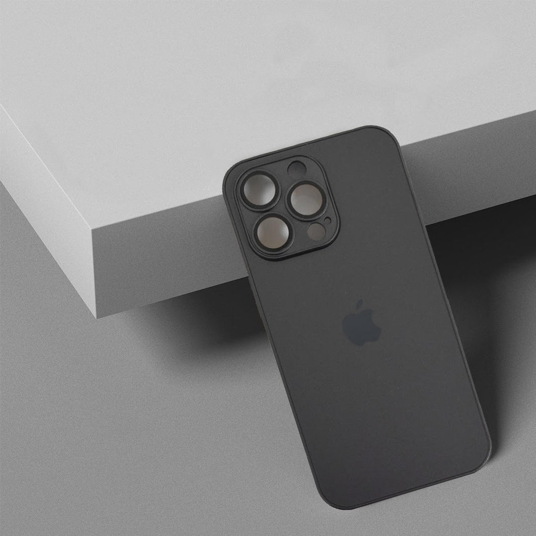 Premium Glass Back Case With Camera Lens Protector For iPhone 13